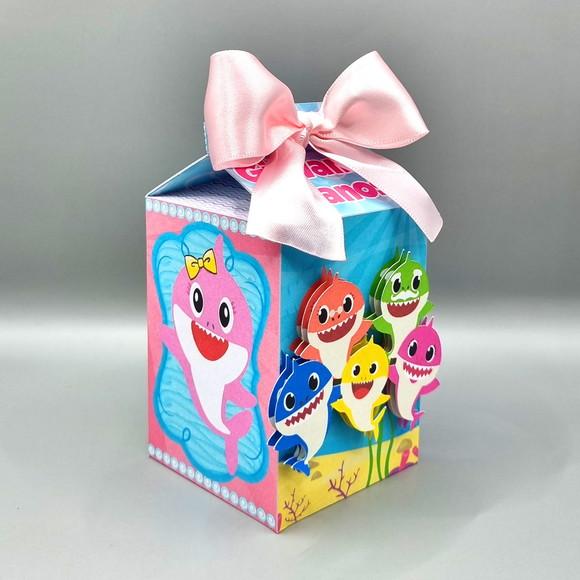 Caixa Milk - Baby Shark Rosa