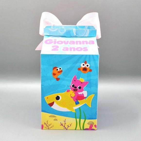Caixa Milk - Baby Shark Rosa