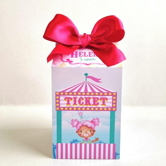 Caixa Milk - Circo Rosa