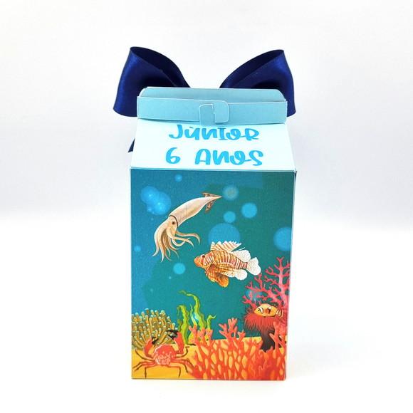 Caixa Milk - Fundo do Mar Realista