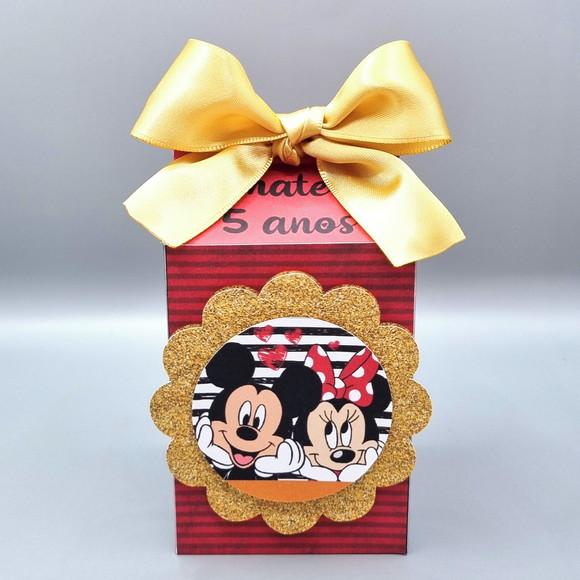 Caixa Milk - Mickey e Minnie Vermelha