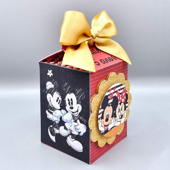 Caixa Milk - Mickey e Minnie Vermelha