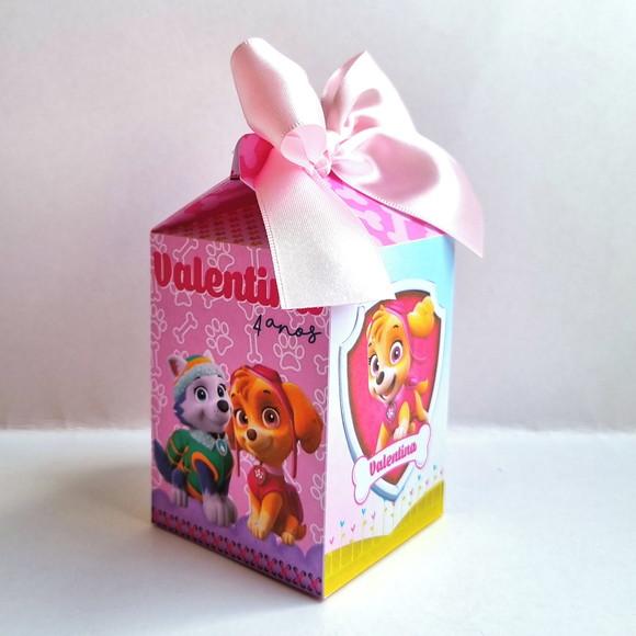 Caixa Milk - Patrulha Canina Rosa