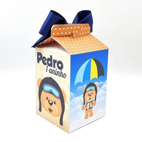 Caixa Milk - Urso Aviador