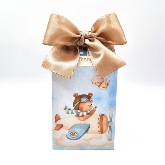 Caixa Milk - Urso Aviador Aquarela