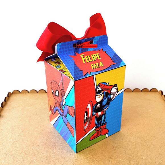 Caixa Milk - Vingadores Cute