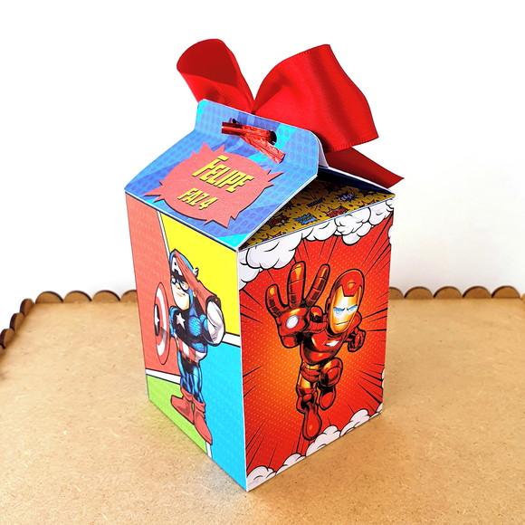 Caixa Milk - Vingadores Cute