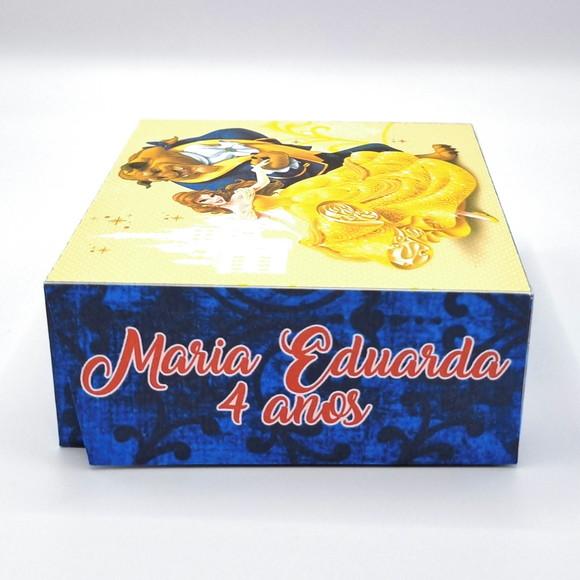 Caixa para 4 Doces - a Bela e a Fera