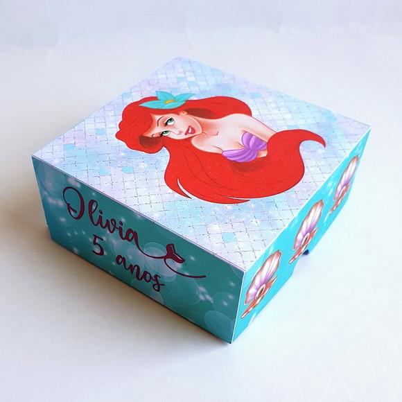 Caixa para 4 Doces - a Pequena Sereia