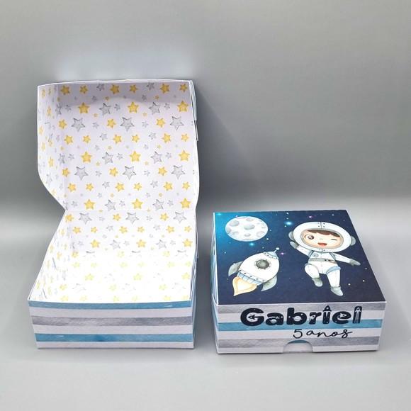 Caixa para 4 Doces - Astronauta