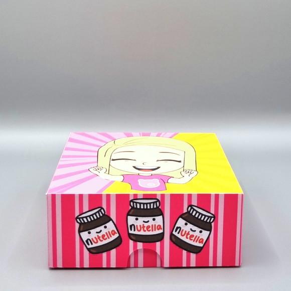 Caixa para 4 Doces - Aventureira Rosa