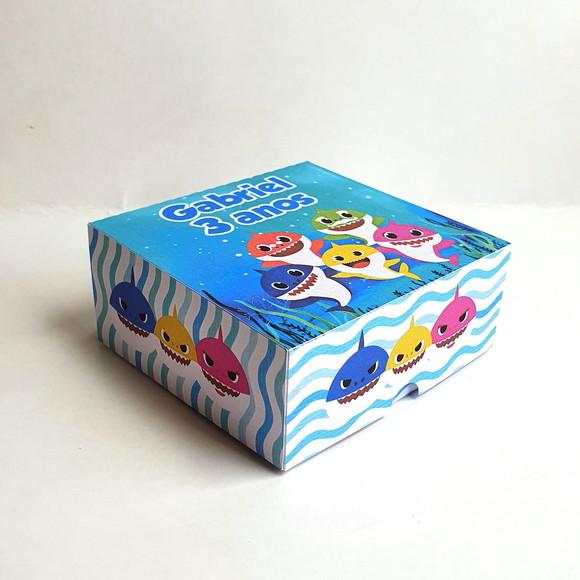 Caixa para 4 Doces - Baby Shark