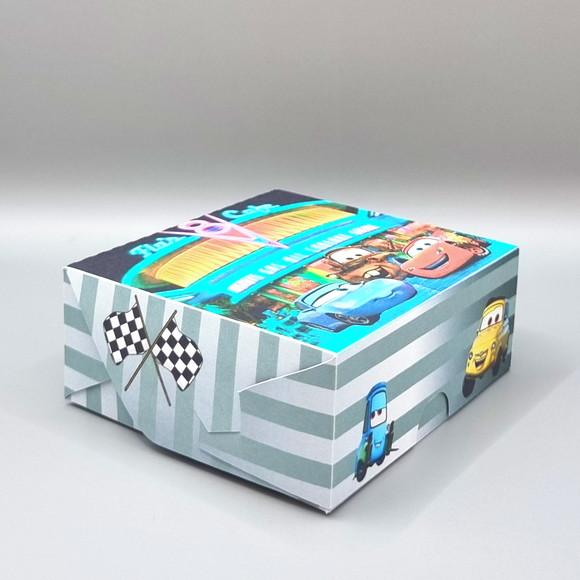 Caixa para 4 Doces - Carros