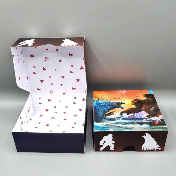 Caixa para 4 Doces - Godzilla Vs Kong