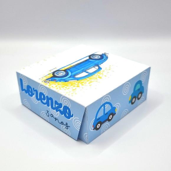 Caixa para 4 Doces - Fusca Azul