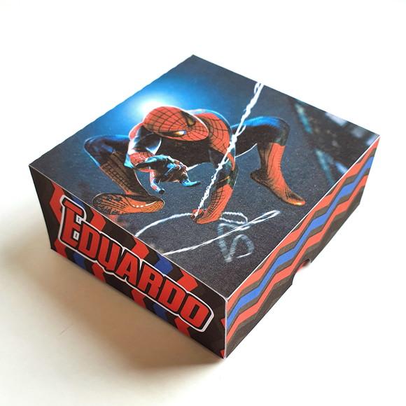 Caixa para 4 Doces - Homem Aranha