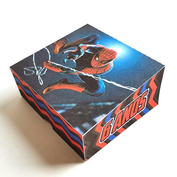 Caixa para 4 Doces - Homem Aranha