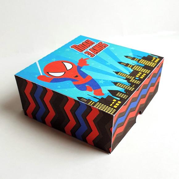Caixa para 4 Doces - Homem Aranha Baby