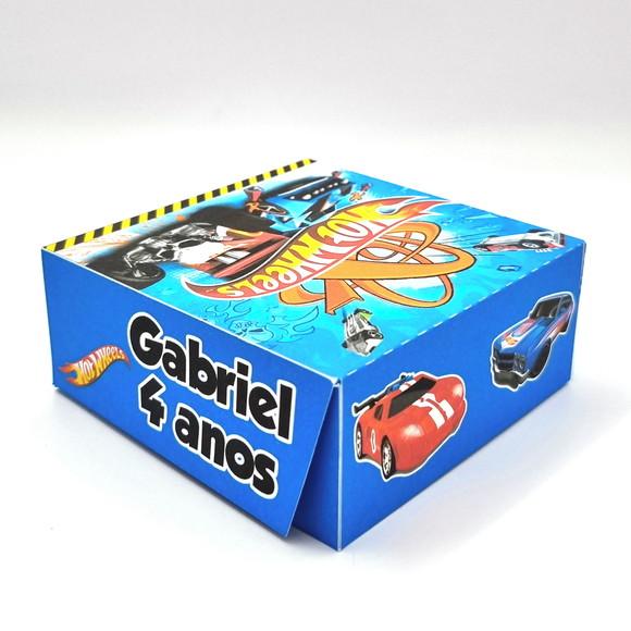Caixa para 4 Doces - Hot Wheels