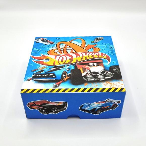 Caixa para 4 Doces - Hot Wheels