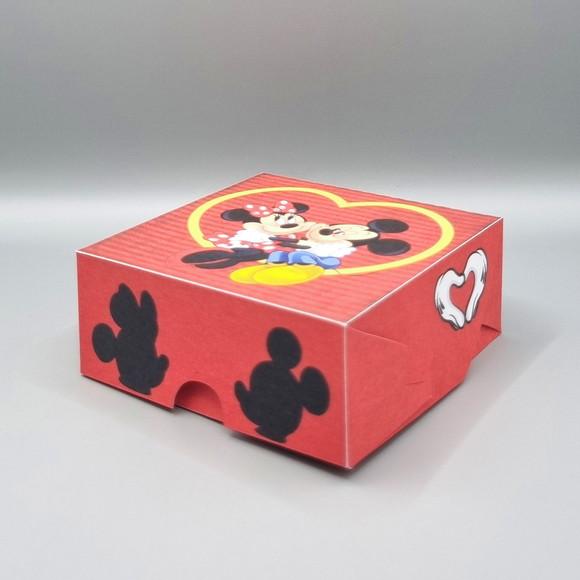 Caixa para 4 Doces - Mickey e Minnie