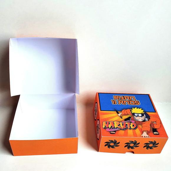 Caixa para 4 Doces - Naruto