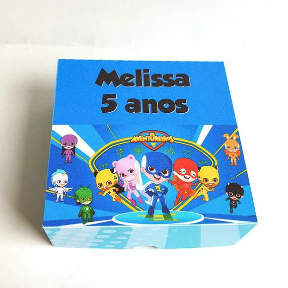 Caixa para 4 Doces - os Aventureiros