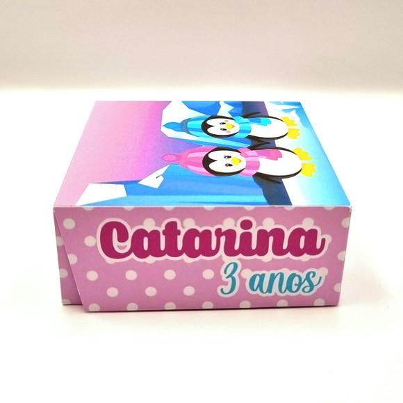 Caixa para 4 Doces - Pinguim