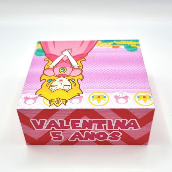 Caixa para 4 Doces - Princesa Peach (super Mario)