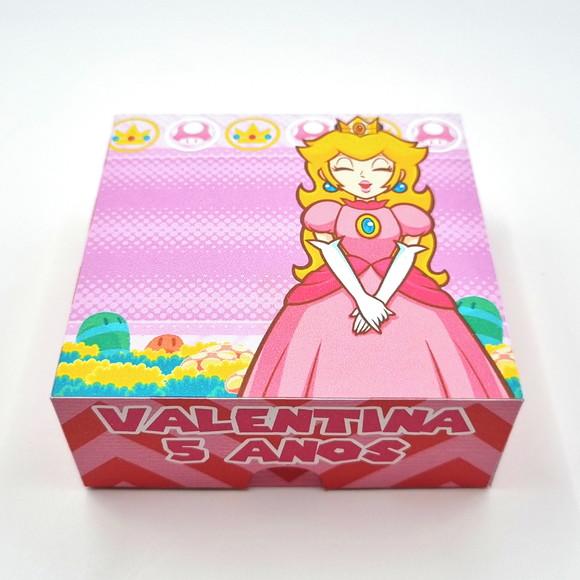 Caixa para 4 Doces - Princesa Peach (super Mario)