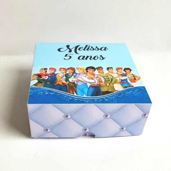 Caixa para 4 Doces - Príncipes Disney
