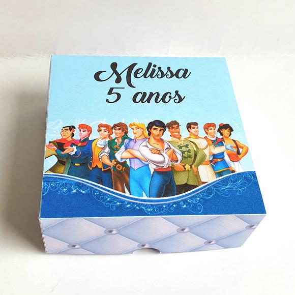 Caixa para 4 Doces - Príncipes Disney