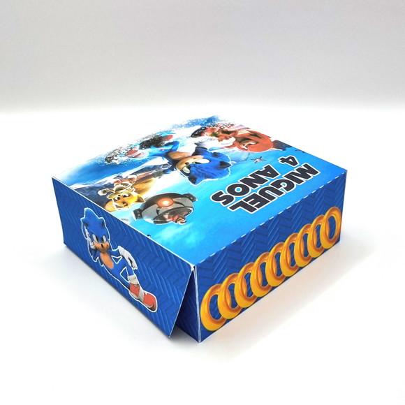 Caixa para 4 Doces - Sonic