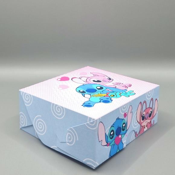 Caixa para 4 Doces - Stitch e Angel