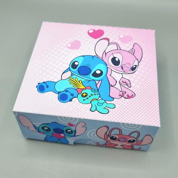 Caixa para 4 Doces - Stitch e Angel