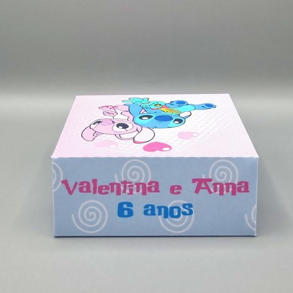 Caixa para 4 Doces - Stitch e Angel