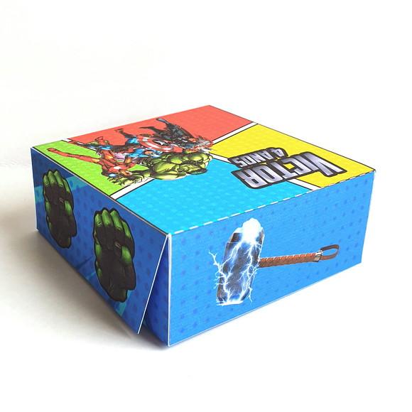 Caixa para 4 Doces - Vingadores