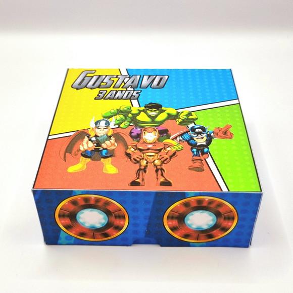 Caixa para 4 Doces - Vingadores Baby / Cute