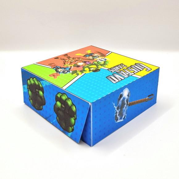 Caixa para 4 Doces - Vingadores Baby / Cute