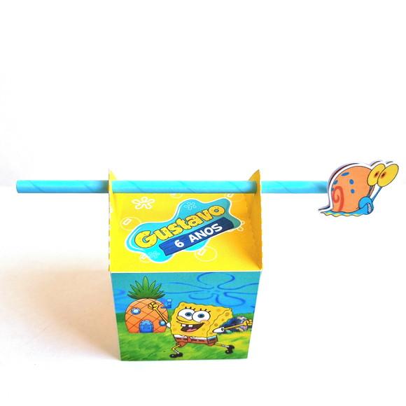 Caixa Passa Canudo - Bob Esponja