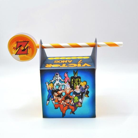 Caixa Passa Canudo - Dragon Ball