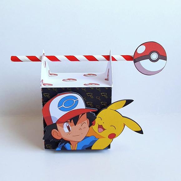 Caixa Passa Canudo - Pokemon