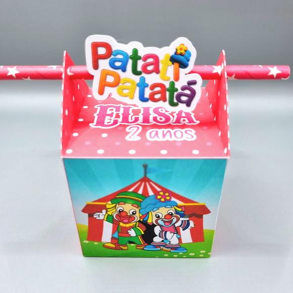 Caixa Passa Canudo - Patati Patata Rosa