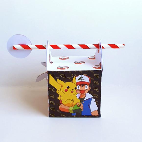 Caixa Passa Canudo - Pokemon