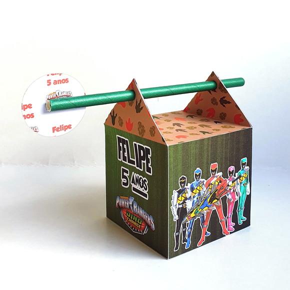 Caixa Passa Canudo - Power Ranger Dino Charger