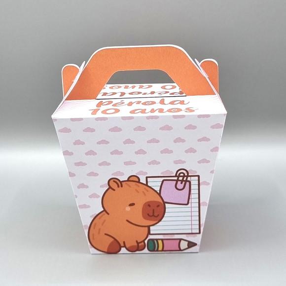 Caixa Sushi com Alça - Capivara Cute