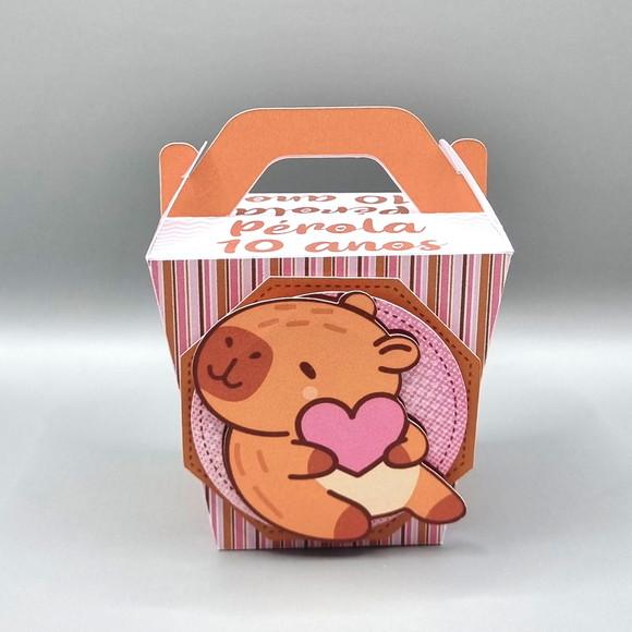 Caixa Sushi com Alça - Capivara Cute