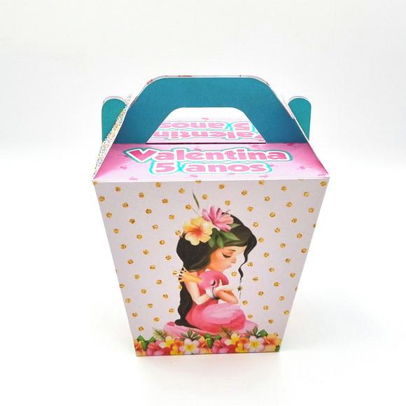 Caixa Sushi com Alça - Flamingos
