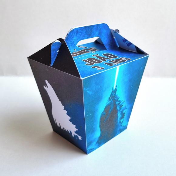 Caixa Sushi com Alça - Godzilla Azul