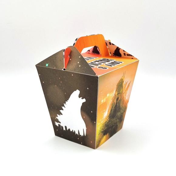Caixa Sushi com Alça - Godzilla Laranja
